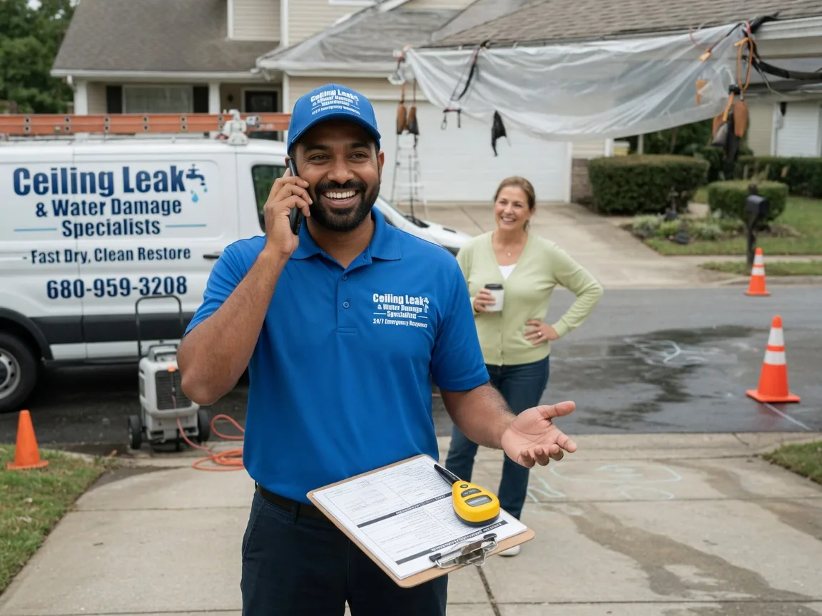 Ceiling Leak Cleanup Bonaparte, IA FAQs